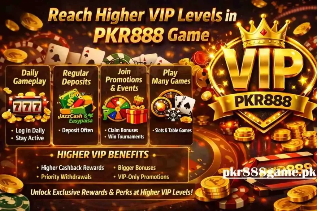 Reach higher VIP levels in PKR888 game